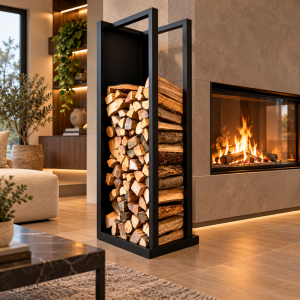 Portalegna a colonna da interno ed esterno – misure cm. 40×40 h120