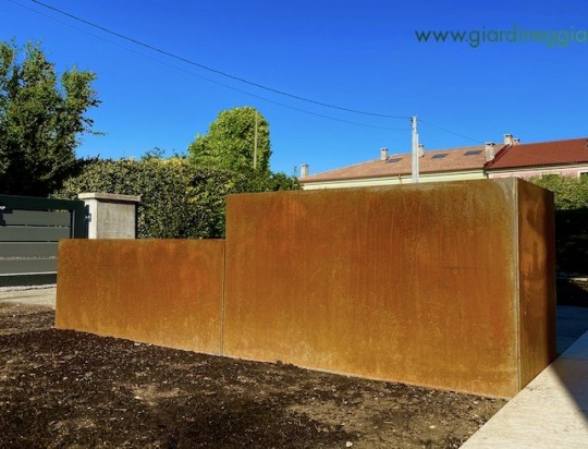 Fioriere in acciaio CORTEN componibili