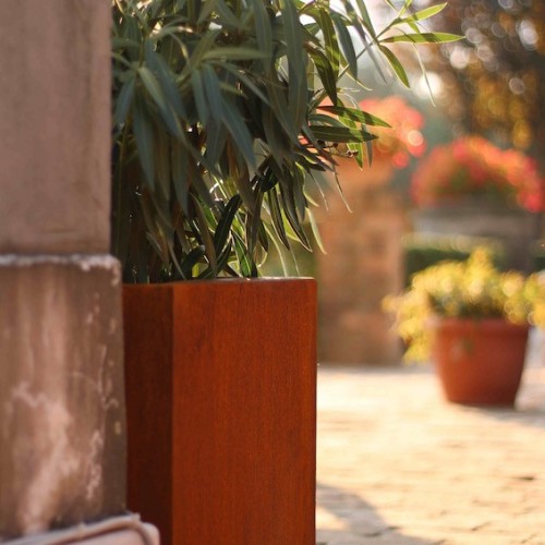 LINEA+ARREDO+GIARDINO+IN+ACCIAIO+CORTEN