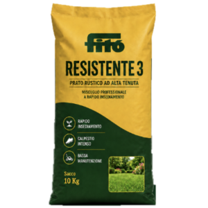 Sementi per un prato a rapido insediamento: RESISTENTE 3 FITO’ conf. 10 KG - TRASPORTO GRATUITO