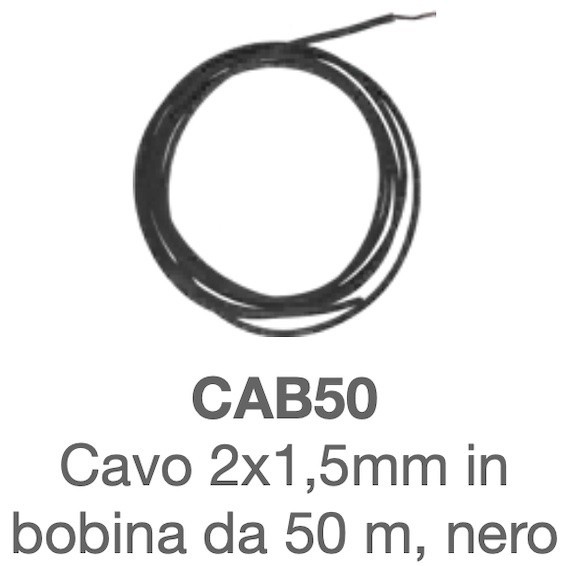 Cavo elettrico per esterni 2x1,5 mm 50 mt