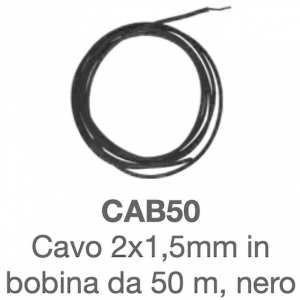 Cavo elettrico per esterni 2x1,5 mm 50 mt