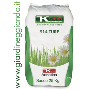 Concime da prato granulare K-GREEN S14 K (17%CaO-6%MgO-48%SO3) sacco 25 KG