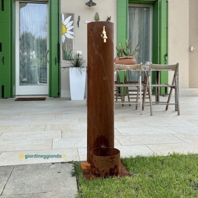 colonna-rubinetto-semicircolare-corten-giardineggiando-9